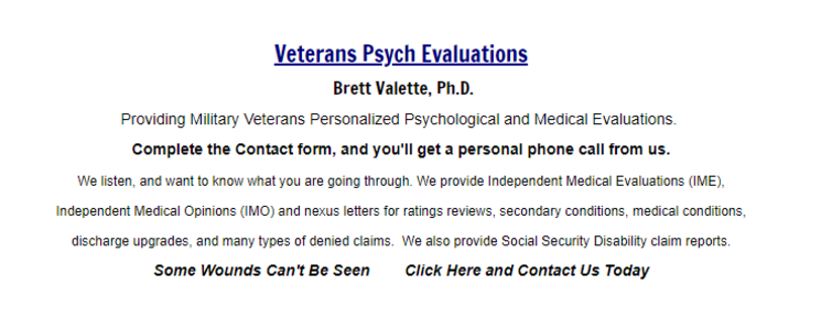 veterans clinical psychologist IMO DBQ