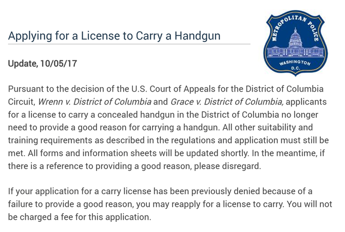 D.C. Concealed Carry Permit - dcConcealedcarry.com - Washington, DC