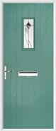 Cottage Rectangle Composite Door monza glass