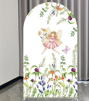 FAIRY CHIARA BACKDROP ARCH COVERS FOR BIRTHDAY BABYSHOWER SWEET16 KIDS