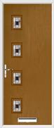 4 Square Composite Door aspen glass