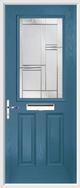 2 Panel 1 Square Composite Door regal corenet glass