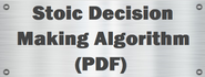 Stoic Decision Making Algorithm