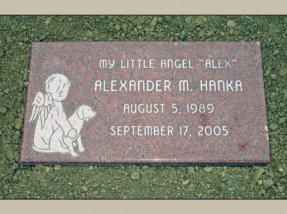rose granite baby headstone
