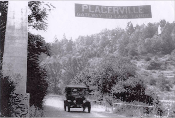 Old Placerville Gateway to Lake Tahoe Welcome Sign Community Pride Volunteers Archives Josette Johnson http://www.josettejohnson.com