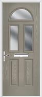 2 Panel 2 Square 1 Arch Composite Door obscure glass