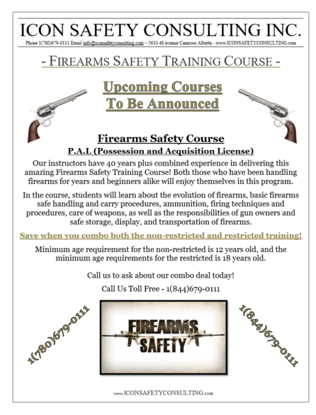 Firearms Safety Training - ICON SAFETY CONSULTING INC.
