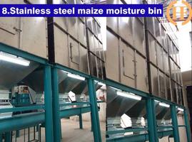 Stainless steel pipes in this whole maize flour milling section