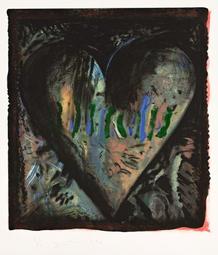 Jim Dine The Hand-Colored Viennese Hearts II