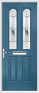 2 Panel 2 Arch Composite Door regal diamond glass