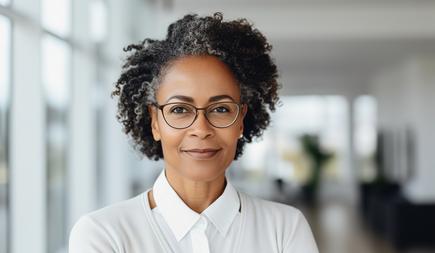 Image of a business woman in an office