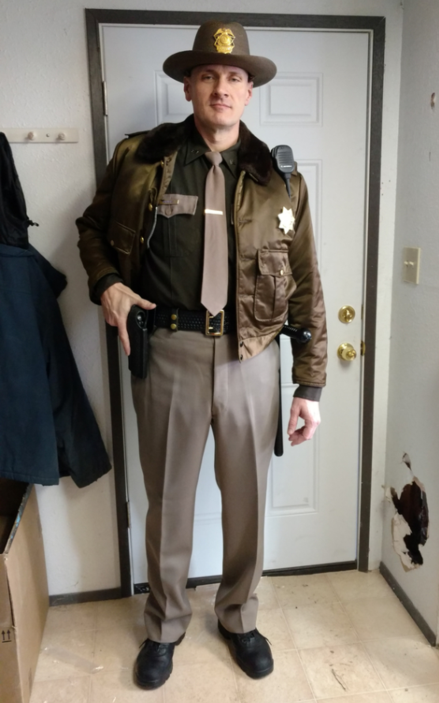 Complete Sheriff two tone Uniform with Smokey the Bear Hat
