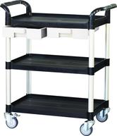 3 shelf plastic utility carts