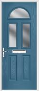 2 Panel 2 Square 1 Arch Composite Door obscure glass