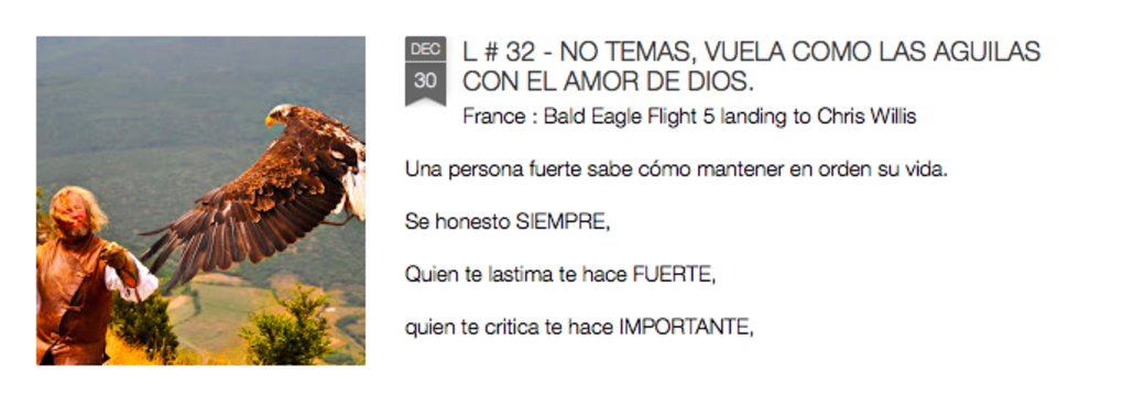 NO TEMAS VUELA COMO LAS AGUILAS CON EL AMOR DE DIOS