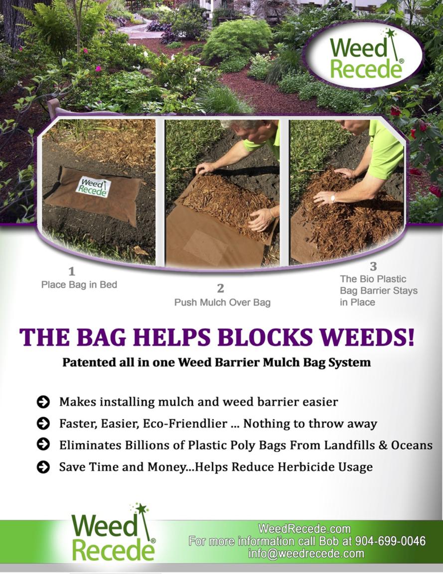Weed Recede Bio Mulch Bags Flier