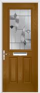 2 Panel 1 Square Composite Door monza glass