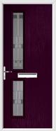 2 Square Door lignum glass