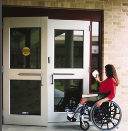 handicap push button door opener