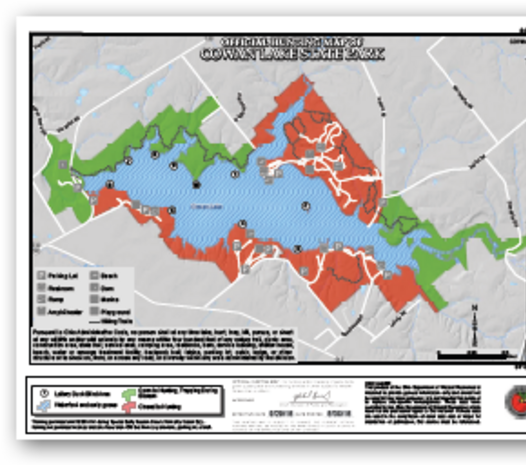 Cowan Lake SP Hunting Map