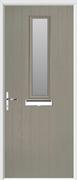 1 Square Composite Door obscure glass