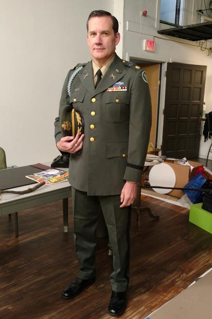 US Army Major, circa 1966, Officer, Class A uniform,