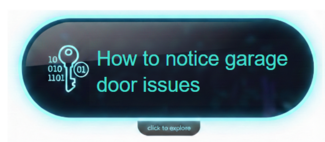 How to catch issues with your garage door, but never touch the garage door always use a garage door repair company for any repairs.