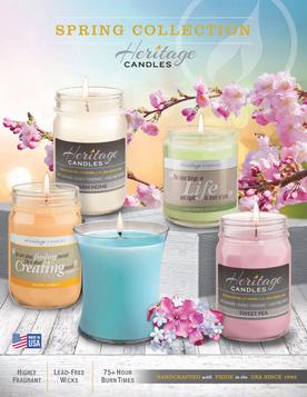 Heritage Candles Spring Collection Fundraising Brochure