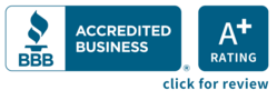 Better Business Bureau A + Accreditation Seal