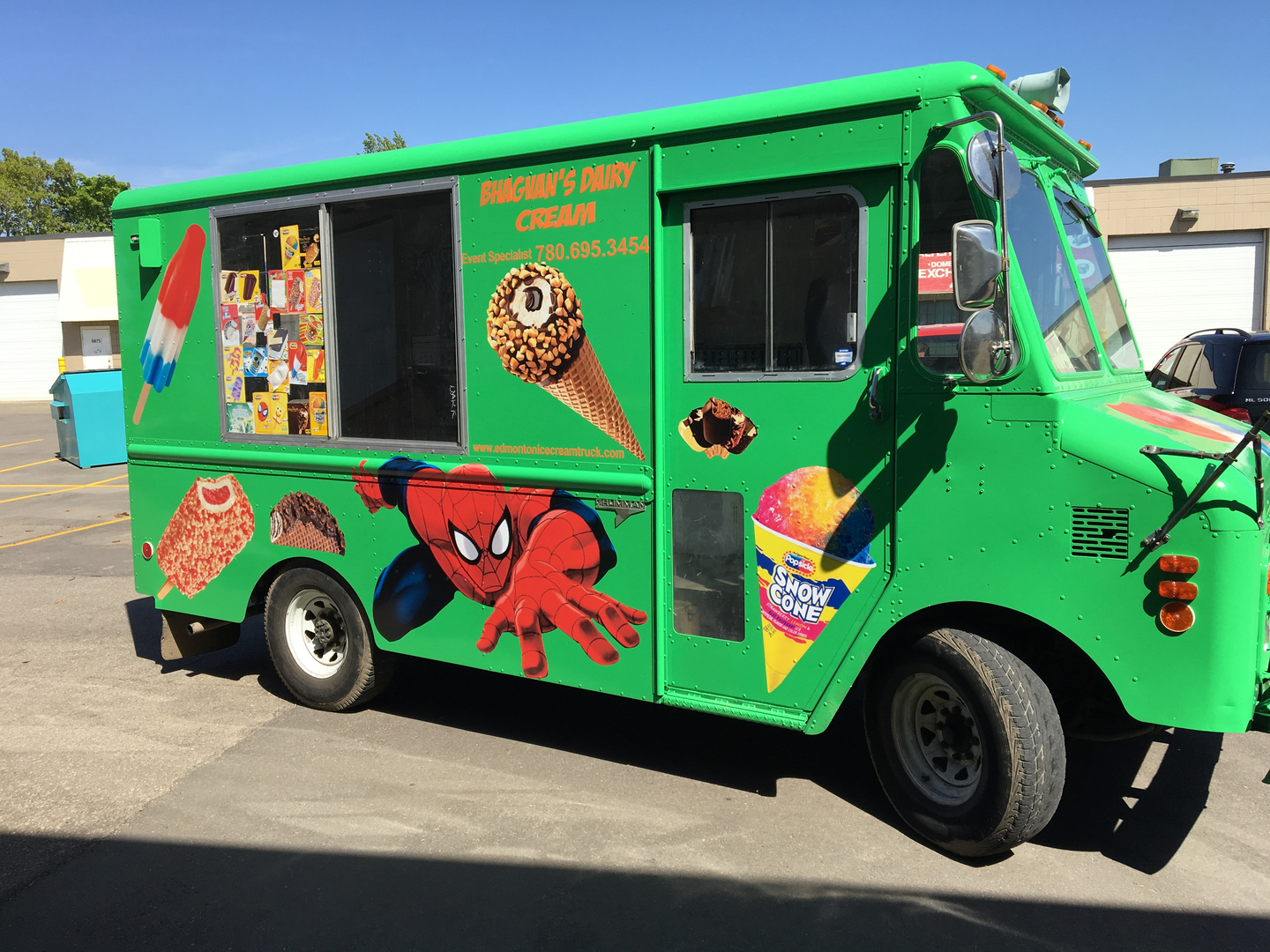 Ice cream truck in edmonton.