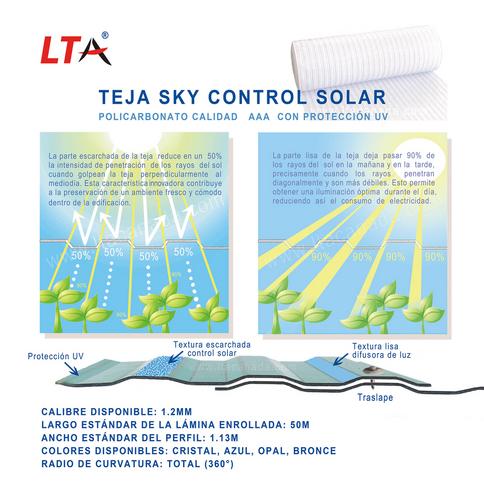 Lamina Sky Control Solar en policarbonato macizo LTA