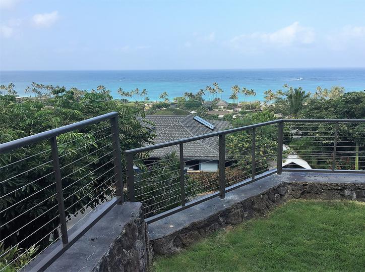 Aluminum cable railing Honolulu