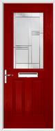 2 Panel 1 Square Composite Door regal corenet glass