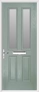 2 panel 2 square glazed composite door