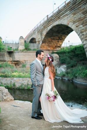 Minneapolis Elopement Ceremony at the Stone Arch Bridge in Minnesota
