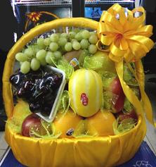 Mẫu giỏ hoa quả nhập khẩu đẹp lung linh, thiết kế các mẫu giỏ hoa quả nhập khẩu đi thắp hương tế lễ của lãnh đạo cấp cấp