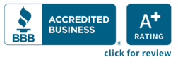 Better Business Bureau A + Accreditation Seal