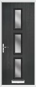 3 Square Composite Door obscure glass