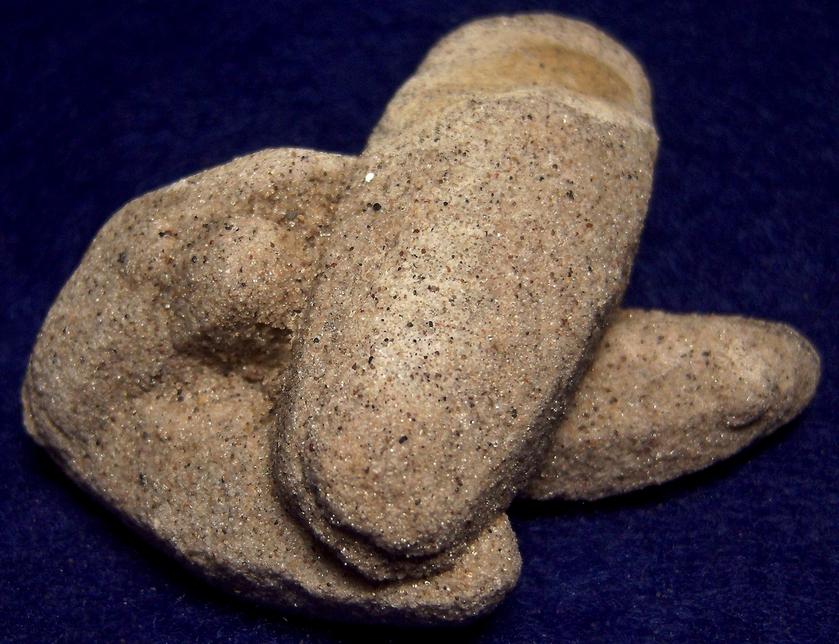 Sand Calcite crystals, Badlands, Pennington County, South Dakota, USA, ex Ted Morley, collected ca. 1960