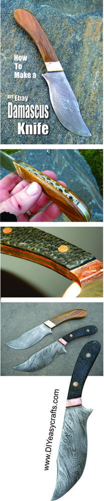 How to make a Damascus Steel kinfe. www.DIYeasycrafts.com