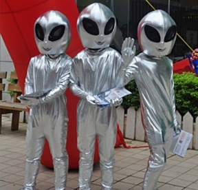 Silver Alien Costume