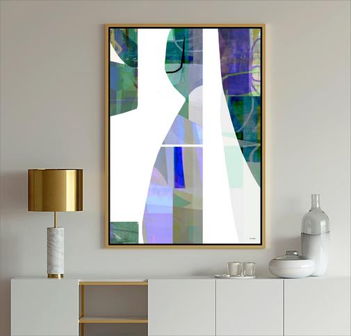 Blue and White Abstract, #Abstract Art, #blue and White, #blue art