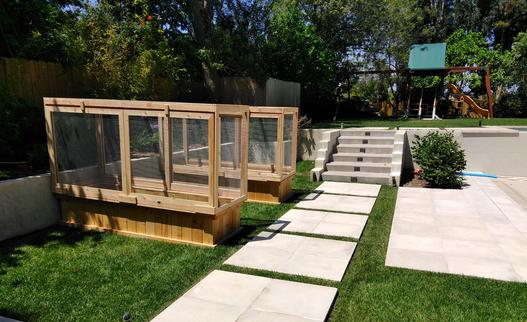 Asian style garden beds, contemporary garden, Modern style planters, folwer containers, plants, container beds