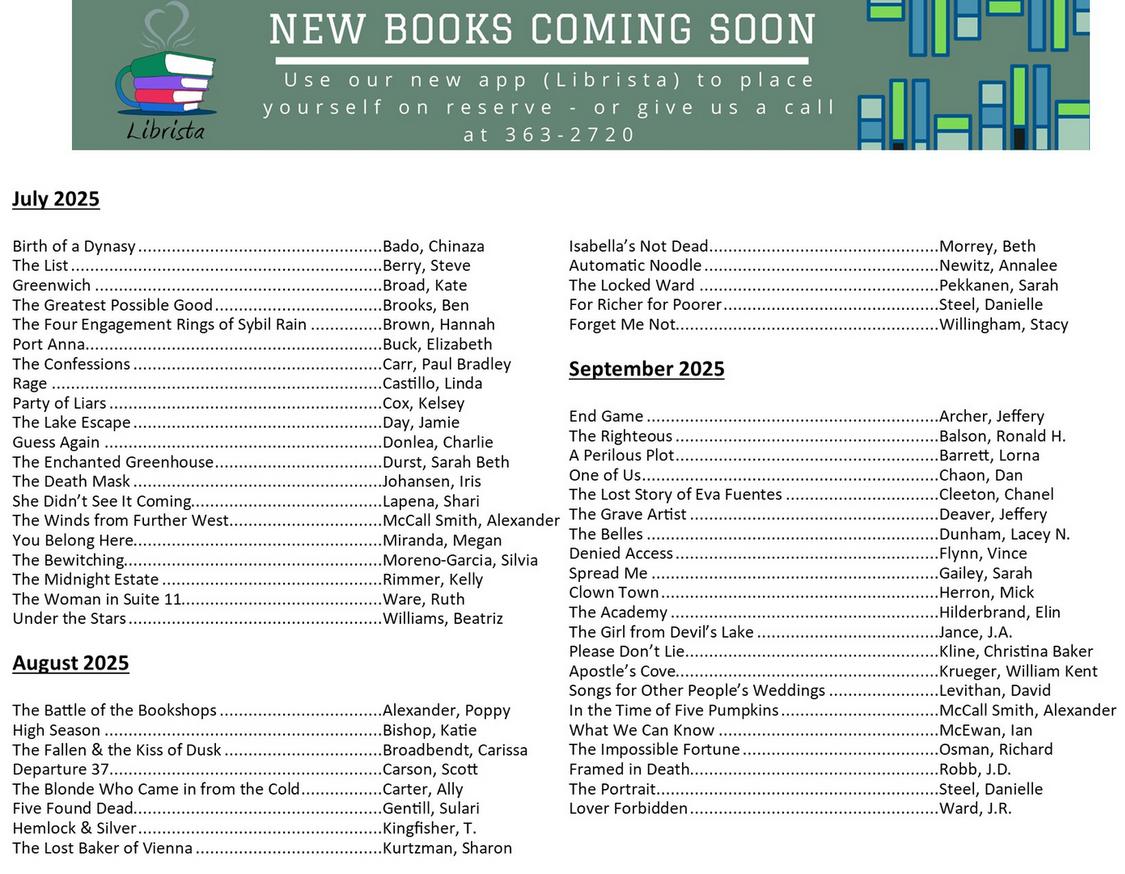 Books Coming Soon image