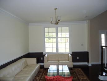 Newly painted formal living room in Berkley, MA.