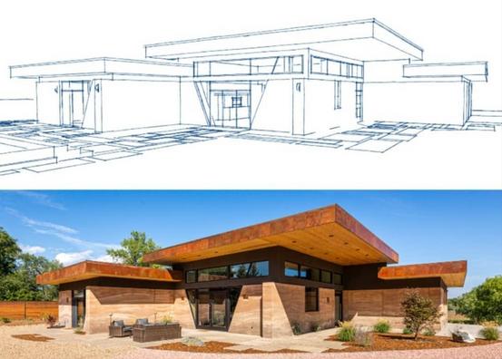 #architecture #designbuild #moderndesign #luxuryhome #rammedearth