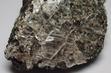 GYPSUM, MAGNETITE, fluorescent CALCITE, MALACHITE - Sterling Mine, Sterling Hill, Ogdensburg, Franklin Mining District, Sussex County, New Jersey, USA