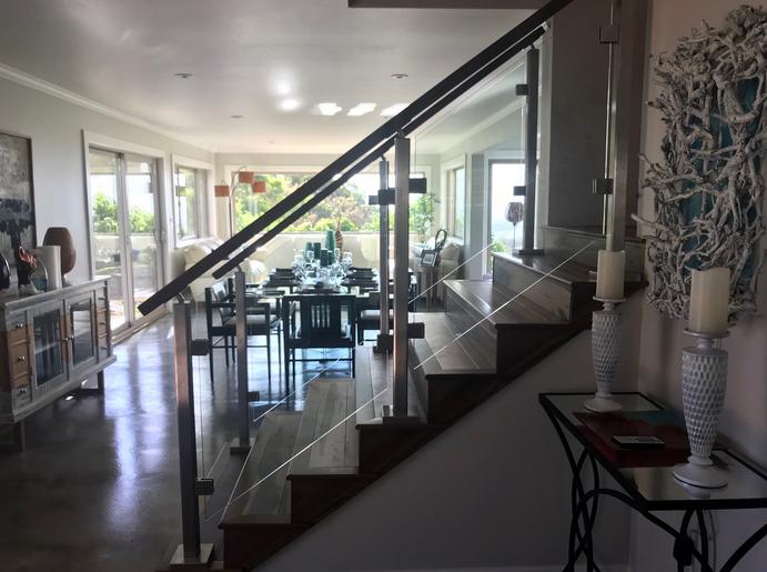 glass railing Hawaii, glass railing Honolulu, glass railing for deck Hawaii, Aluminum Glass Railing, Glass Rail System