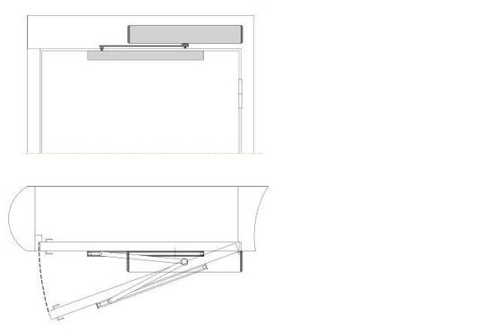 pull arm automatic swing door operator