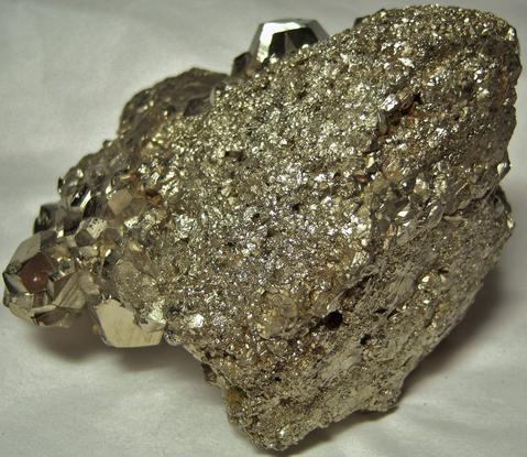 Golden pyritohedral Pyrite crystals, galena, quartz, Huanzala Mine, Huallanca District, Dos de Mayo Province, Huanuco Department, Peru, ex Rutgers Geology Museum